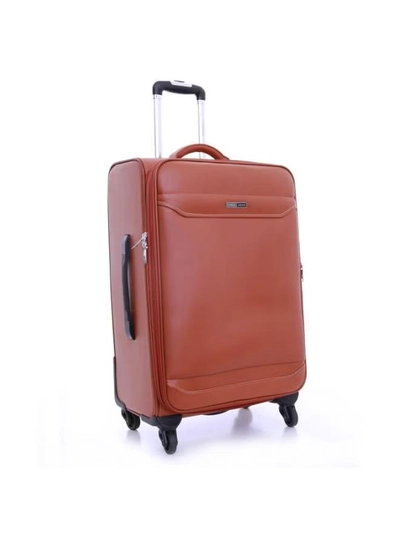 PARAJOHN Buffalos Softside 3 Piece Luggage Trolley Set Brown-4