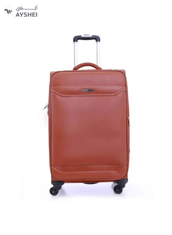 PARAJOHN Buffalos Softside 3 Piece Luggage Trolley Set Brown