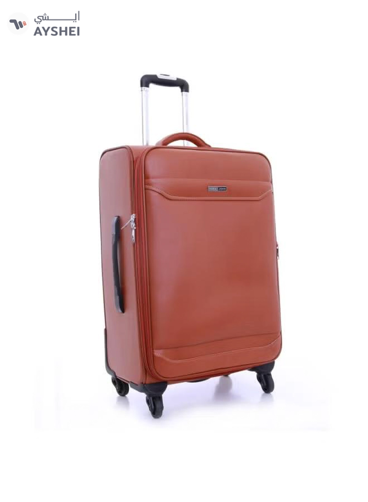 PARAJOHN Buffalos Softside 3 Piece Luggage Trolley Set Brown-4-4