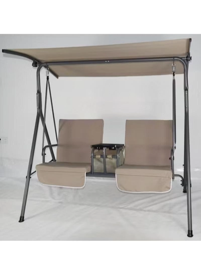 DubaiGallery 2 Seat Rocking Chair Canopy, Waterproof, Windproof, Outdoor Garden Furniture Covers, UV-Resistant, Robust Top Cover for Garden, Hammocks-3