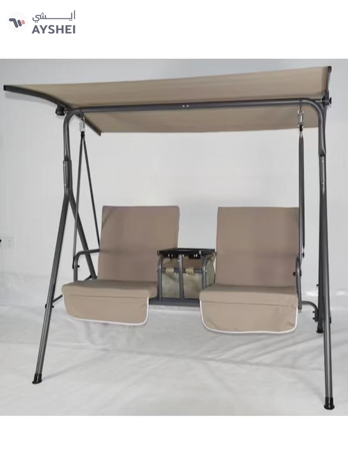 DubaiGallery 2 Seat Rocking Chair Canopy, Waterproof, Windproof, Outdoor Garden Furniture Covers, UV-Resistant, Robust Top Cover for Garden, Hammocks-3-3