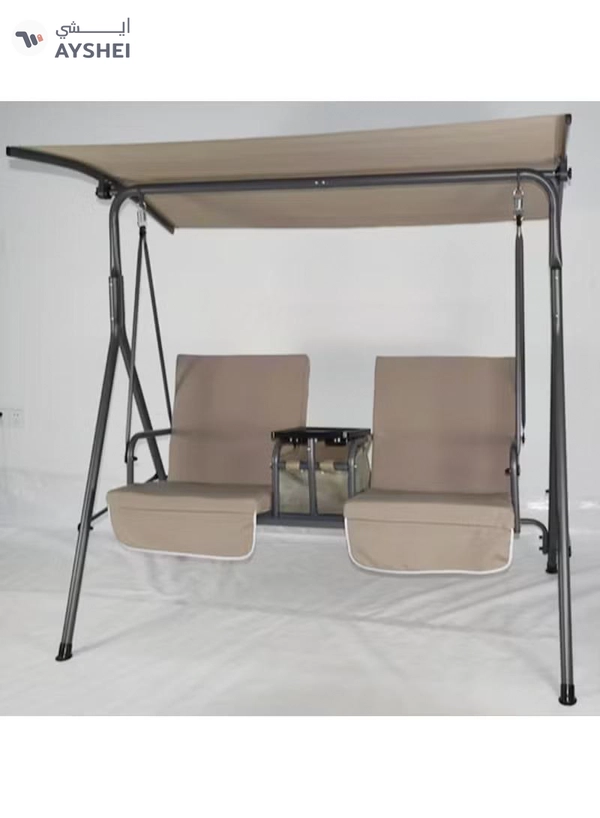 DubaiGallery 2 Seat Rocking Chair Canopy, Waterproof, Windproof, Outdoor Garden Furniture Covers, UV-Resistant, Robust Top Cover for Garden, Hammocks