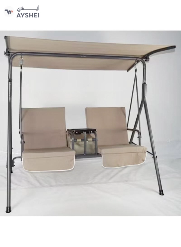 DubaiGallery 2 Seat Rocking Chair Canopy, Waterproof, Windproof, Outdoor Garden Furniture Covers, UV-Resistant, Robust Top Cover for Garden, Hammocks