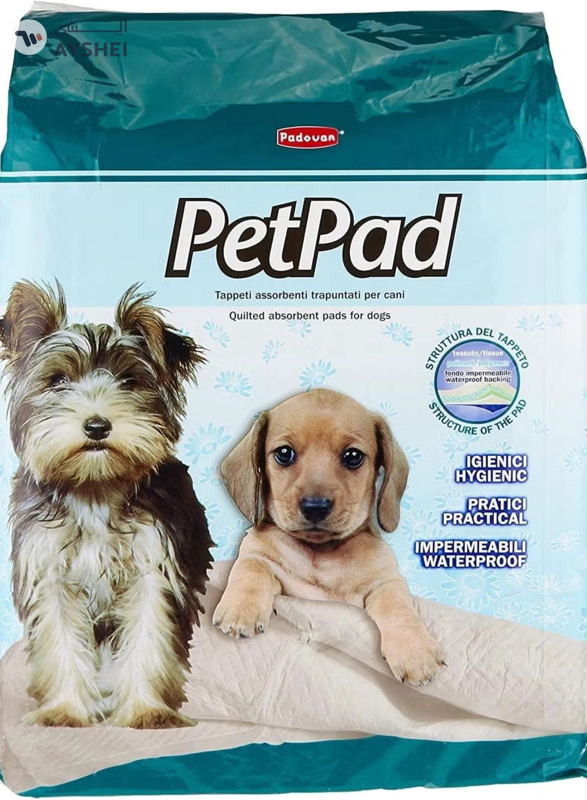 Padovan PUPPY TRAINING PADS (40 PC) 60X60 CM
