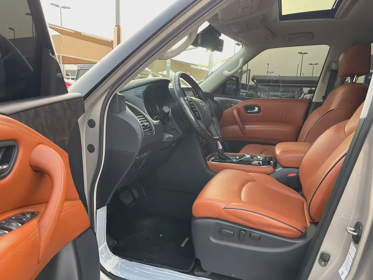 نيسان بترول خليجي 2021 تيتانيوم صبغ وكاله Nissan Patrol LE Titanium 2021 | GCC Specs | Low Mileage-9-9