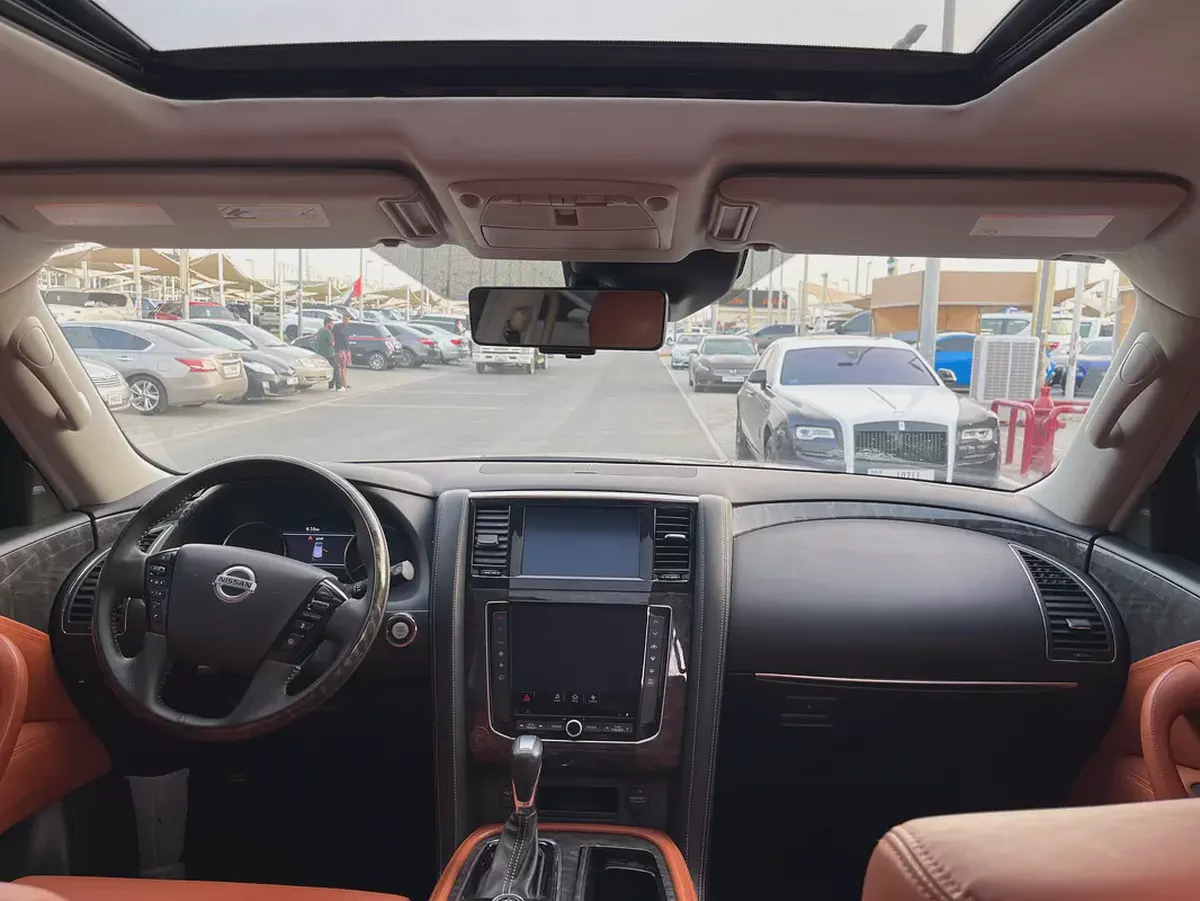 نيسان بترول خليجي 2021 تيتانيوم صبغ وكاله Nissan Patrol LE Titanium 2021 | GCC Specs | Low Mileage-17-17