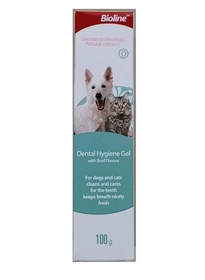 Bioline Dental Hygiene Gel For Cats & Dogs 100g-0