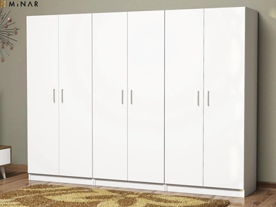 Wardrobe, 6 Door, MDF Custom-0