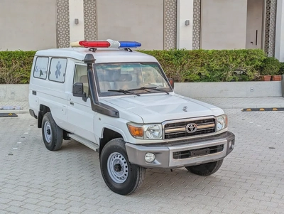 TOYOTA LAND CRUISER 2019 LC78 AMBULANCE GCC IN EXCELLENT CONDITION-0