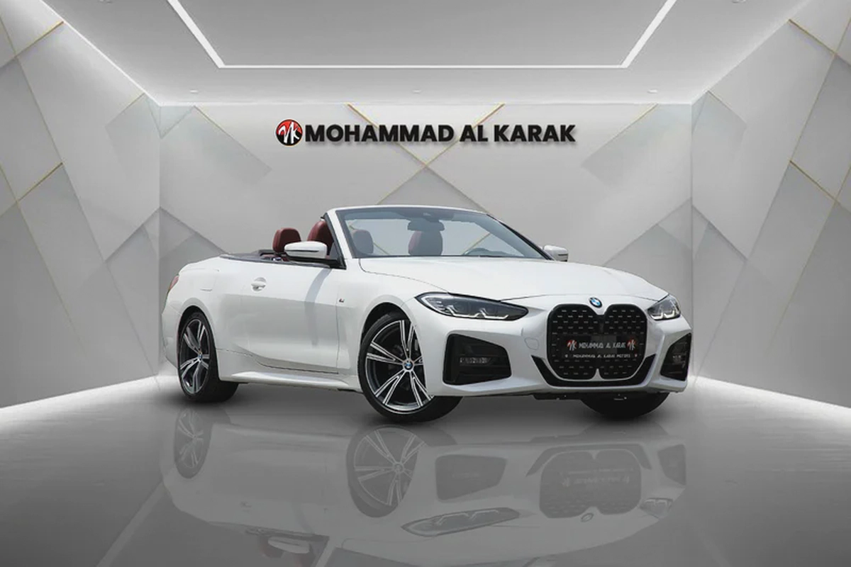 BMW 420I CONVERTIBLE 2022 - GCC - FULLY LOADED- ORIGINAL PAINT-2-2