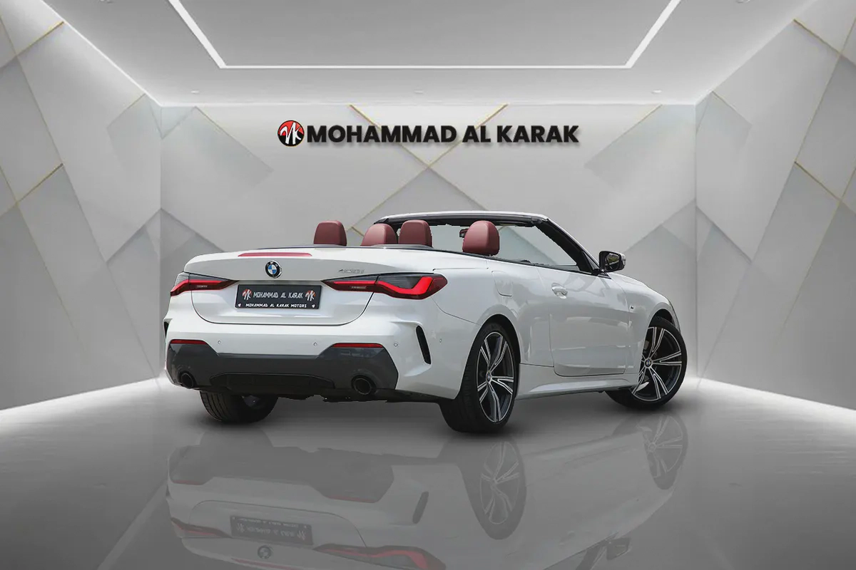 BMW 420I CONVERTIBLE 2022 - GCC - FULLY LOADED- ORIGINAL PAINT-5-5