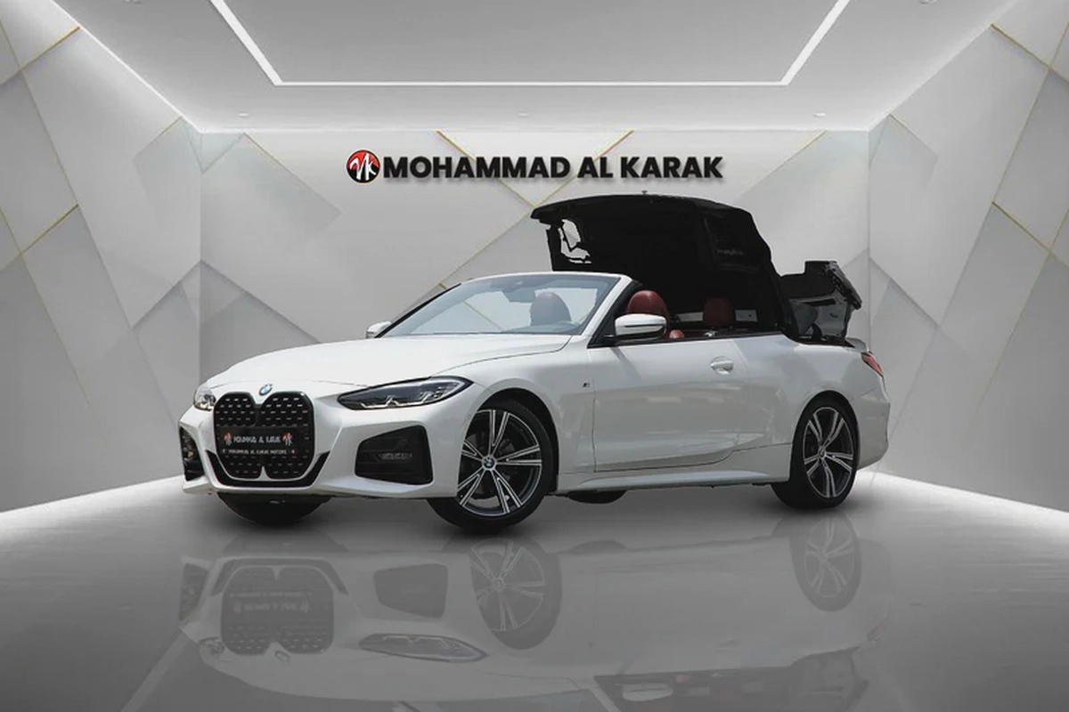 BMW 420I CONVERTIBLE 2022 - GCC - FULLY LOADED- ORIGINAL PAINT-6-6