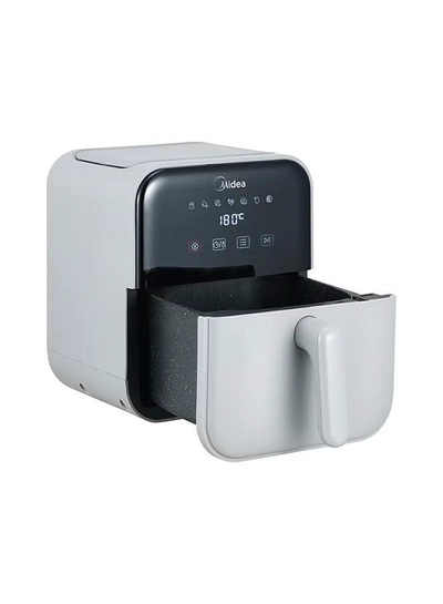 Midea Air Fryer With Digital Touch Control, 4L Capacity, Healthy Cooking, Frying, Grilling, Broiling, Roasting, Baking & Toasting, Timer Up To 60 Minutes Temperature Control 200°C 4 L 1400 W MAD-400T2APH Grey-3