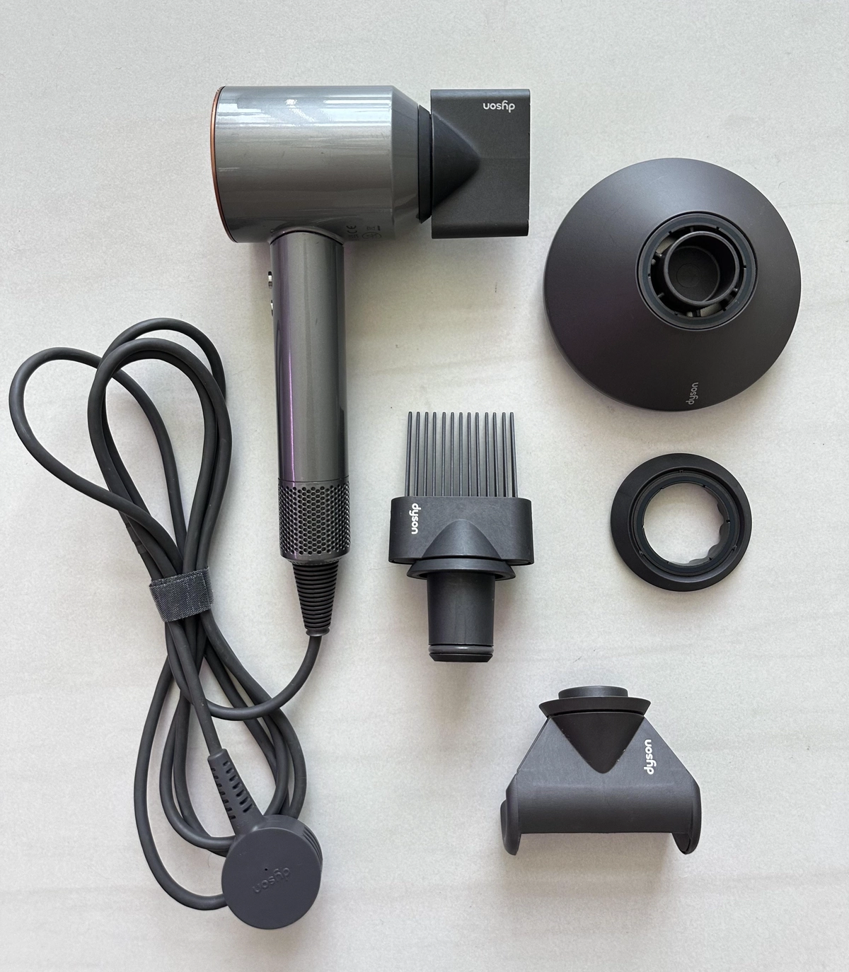 DYSON Supersonic Hair Dryer with 5 Attachments