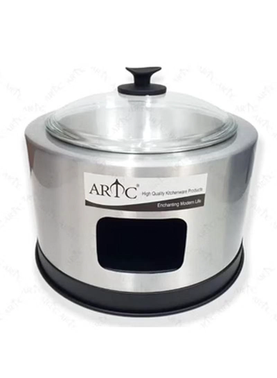 ARTC Silver Buffet Dish With Glass Lid-0