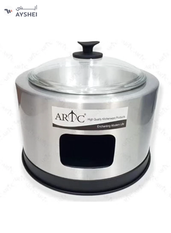 ARTC Silver Buffet Dish With Glass Lid