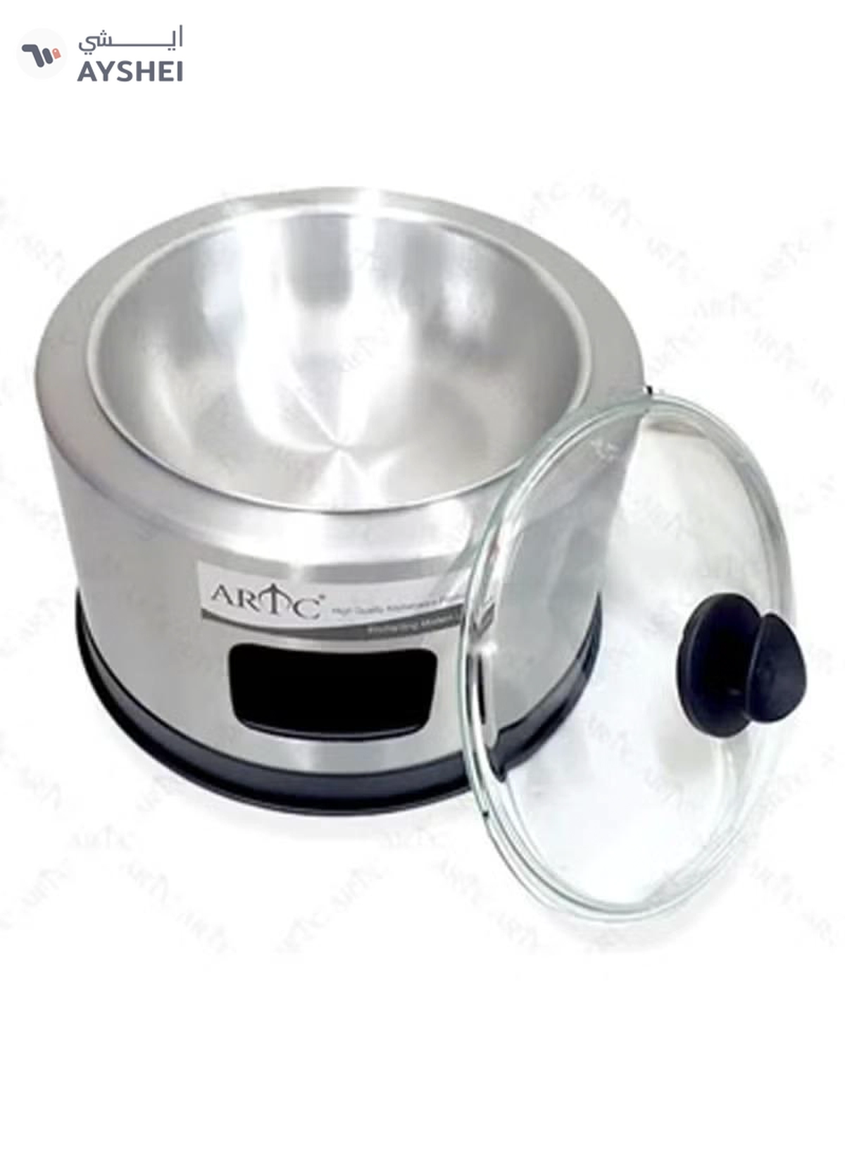 ARTC Silver Buffet Dish With Glass Lid-2-2