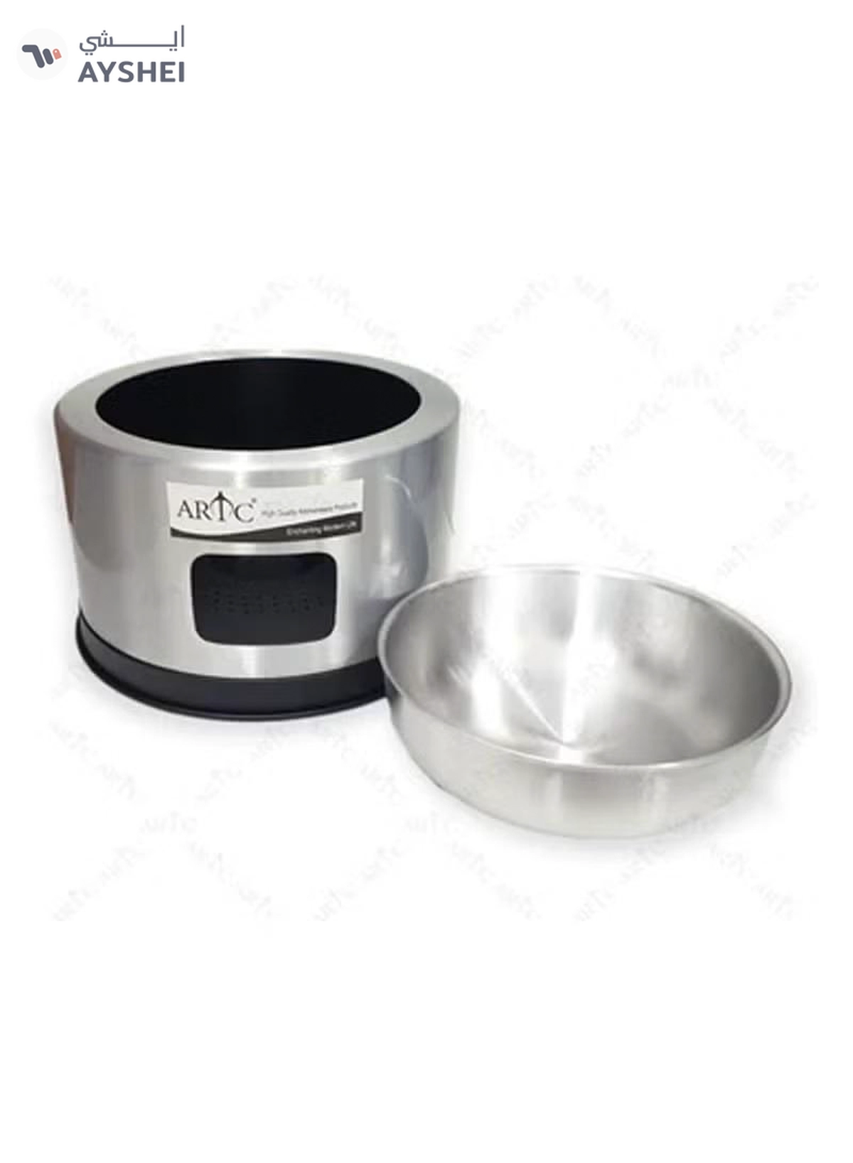 ARTC Silver Buffet Dish With Glass Lid-1-1