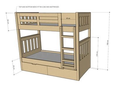 Max Bunk Bed, 120-4