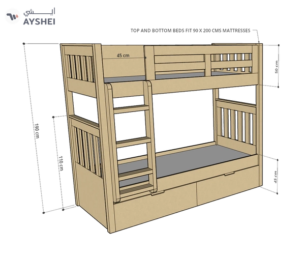 Max Bunk Bed, 120