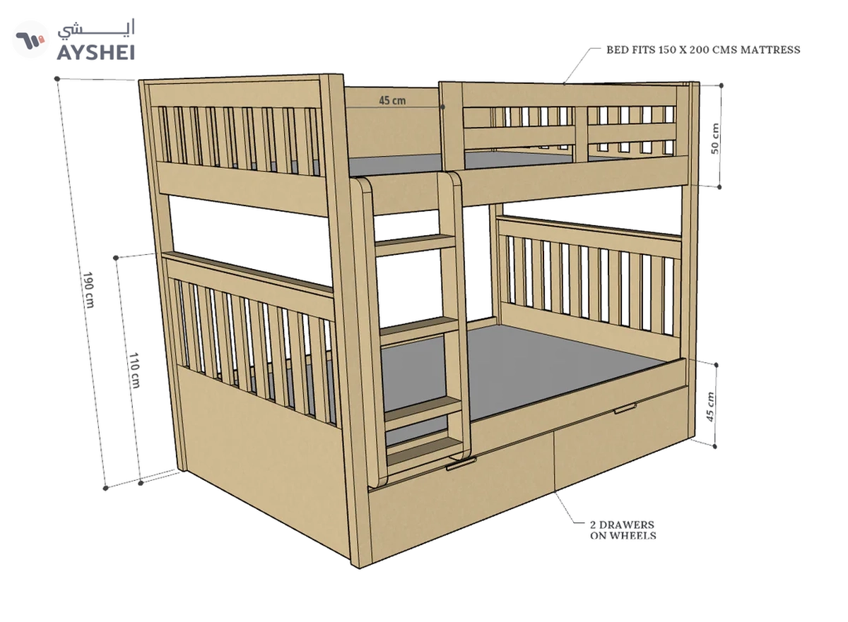 Max Bunk Bed, 120-1-1