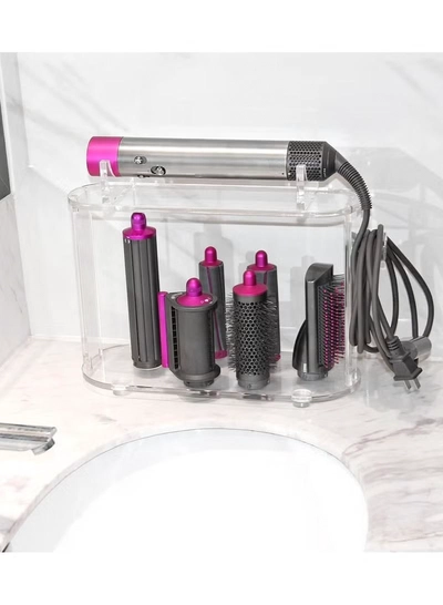 Eworld Acrylic Storage Holder for Dyson Airwrap Styler Accessories-4