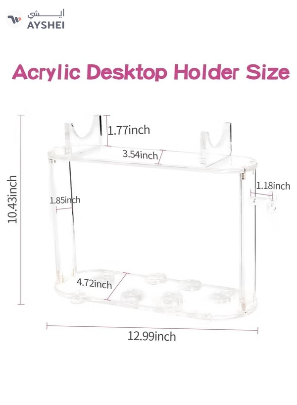 Eworld Acrylic Storage Holder for Dyson Airwrap Styler Accessories