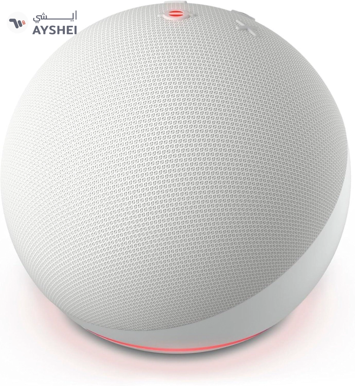 Eco Dot (5th Gen) | smart bluetooth speaker with vibrant sound and Alex | Use your voice to control smart home devices, play music or the Quran, and more (speaks English & Khaleeji) | White | Blue | Black-0-0