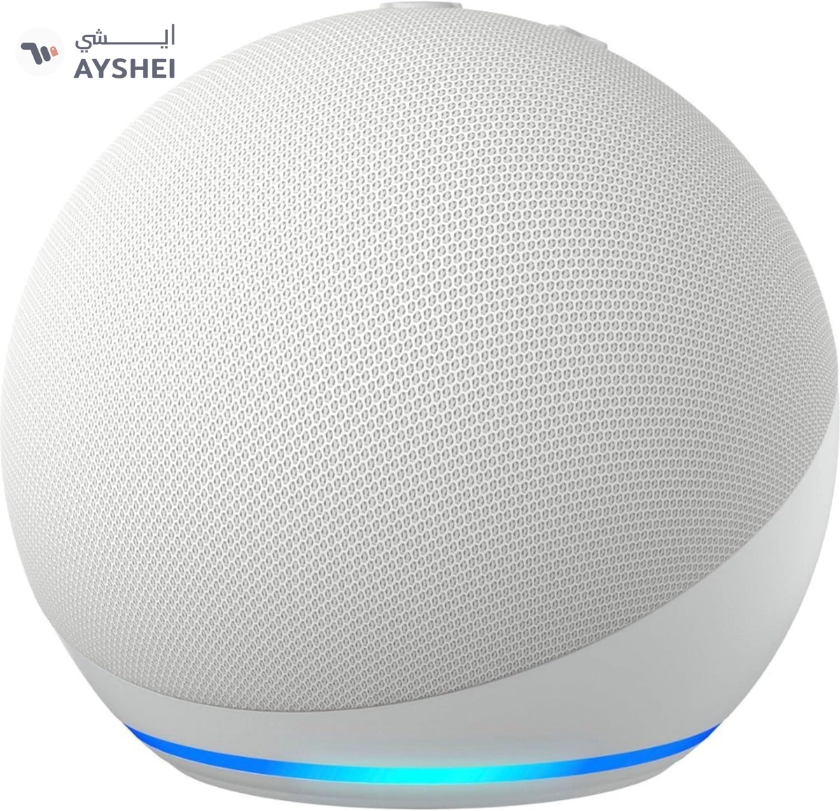 Eco Dot (5th Gen) | smart bluetooth speaker with vibrant sound and Alex | Use your voice to control smart home devices, play music or the Quran, and more (speaks English & Khaleeji) | White | Blue | Black-3-3