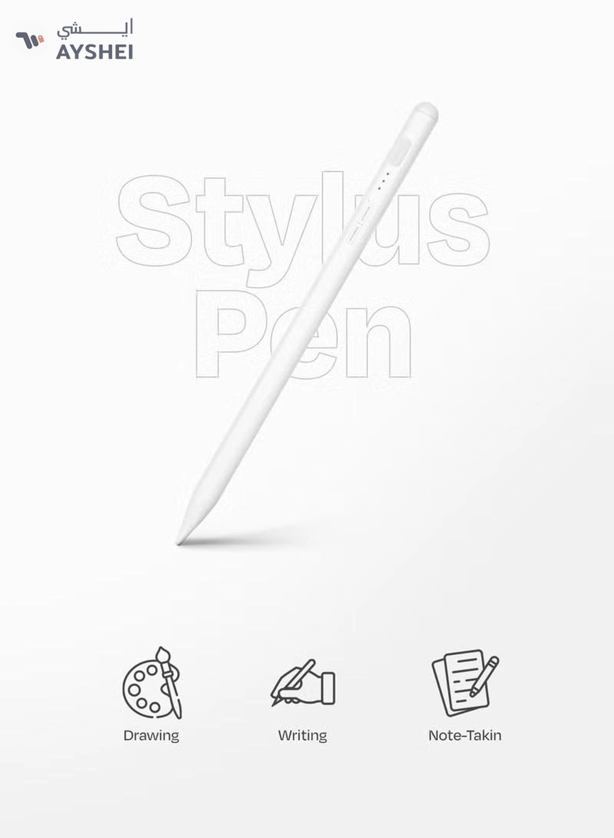 PARAJOHN Stylus Pen For Touch Screens, Samsung, Apple Ipad, Capacitive Pen With High Sensitivity & Fine Point Dsic Tip, Universal for iPhone/iPad & Other Touch Screens-1-1