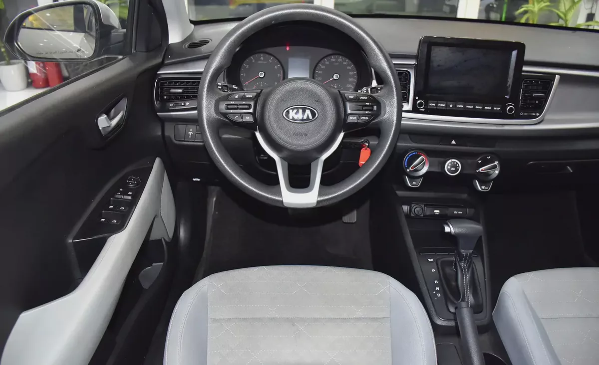 AED 575 EMi at 0% DP | KIA Rio ( 2021 Model ) in Silver Color GCC Specs-11-11