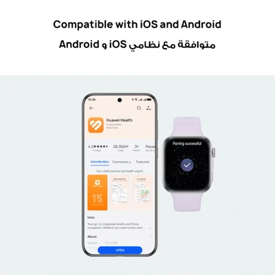 HUAWEI Watch FIT4 Smart Watch, 1.82” Display, 100+ Sports modes, Fitness and Sleep Tracker, Heart Rate Monitor, Emotional Wellbeing Assistant, up to 10-Day Battery Life, iOS & Android Purple-3