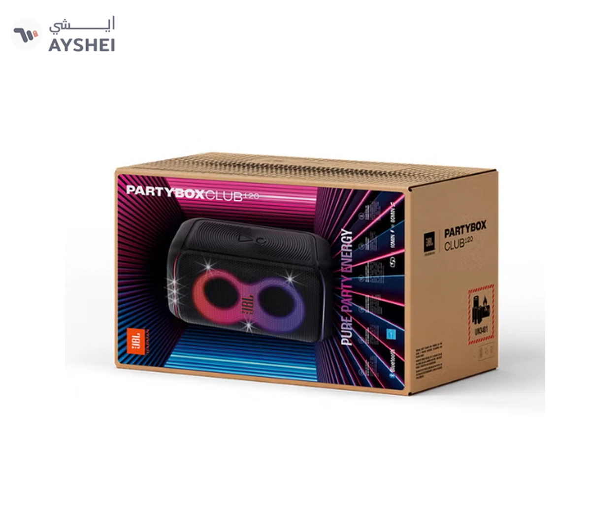 JBL Partybox Club 120 Portable Party Speaker Black-0-0