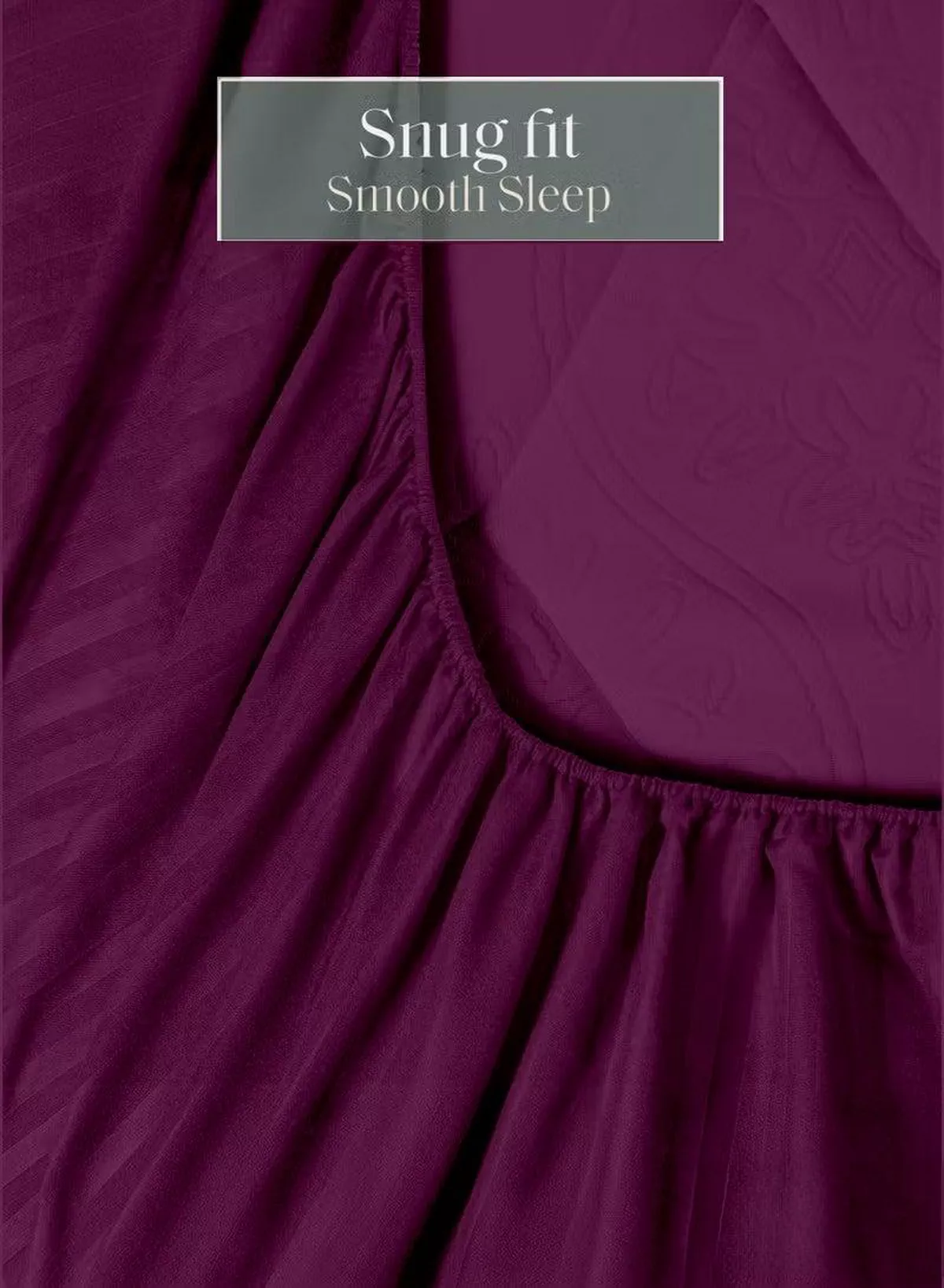 Premium Striped Duvet Set All Season – 4-Pieces Set Purple | King Size 220x240 cm | Ultra-Soft, Wrinkle-Resistant & Made in Dubai | Includes Duvet Cover, Fitted Sheet (200x200 cm) & 2 Pillowcases (50x70 cm)-3-3