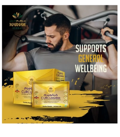 MARHAM HERBAL Curcumarm Sachet: Curcumin and High Protein Supplement-0