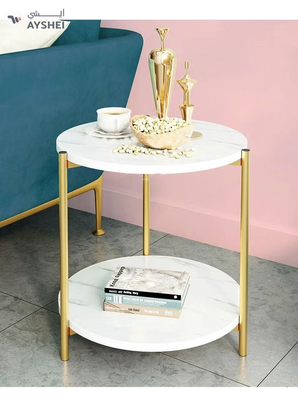 DubaiGallery Modern sofa side table coffee table simple for living room bedroom balcony modern-3-3