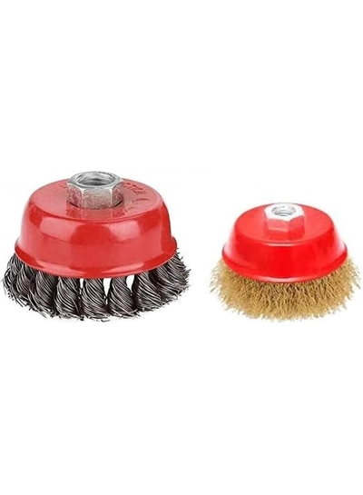 ABBASALI Cup Wire Brush Drill Attachment Electric Drill Wire Brushes-0