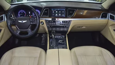 EXCELLENT DEAL for our Hyundai Genesis 3.8 ( 2016 Model ) in White Color GCC Specs-10
