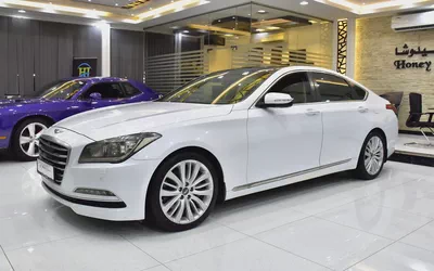 EXCELLENT DEAL for our Hyundai Genesis 3.8 ( 2016 Model ) in White Color GCC Specs-1