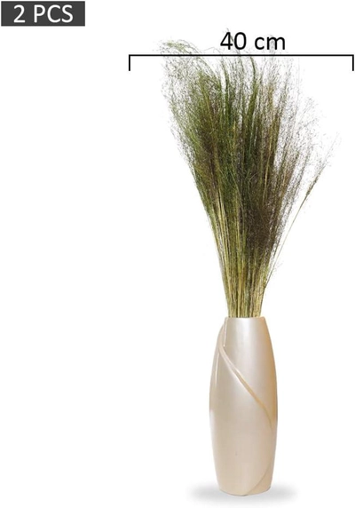 YATAI 2 Pcs Real Touch Artificial Reed Grass Flowers Floral -2