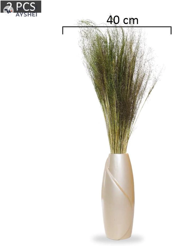 YATAI 2 Pcs Real Touch Artificial Reed Grass Flowers Floral 