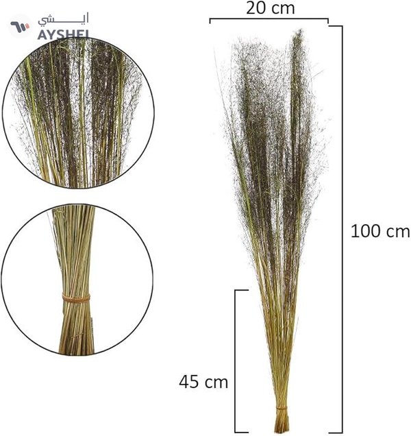 YATAI 2 Pcs Real Touch Artificial Reed Grass Flowers Floral 