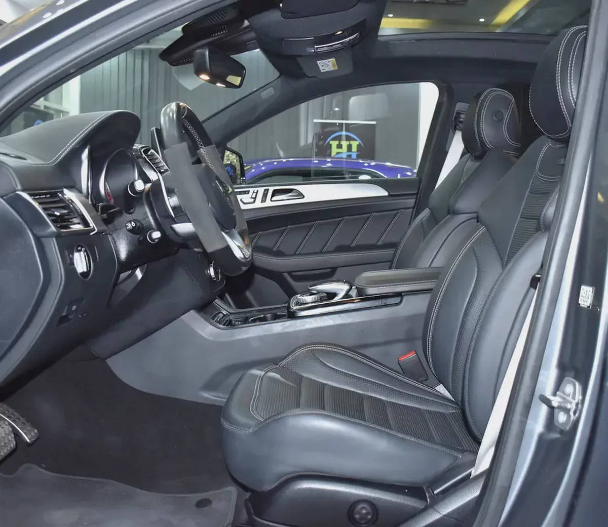 AED 2,161 EMi at 0% DP | Mercedes Benz GLE63 ( 2019 Model ) in Grey Color European Specs-9-9