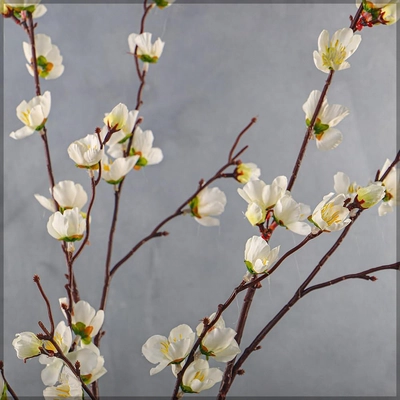 YATAI 2Pcs Artificial Sakura Flower, Lifelike Silk Fake Flowers-2