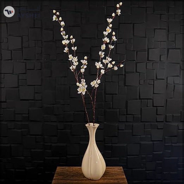 YATAI 2Pcs Artificial Sakura Flower, Lifelike Silk Fake Flowers