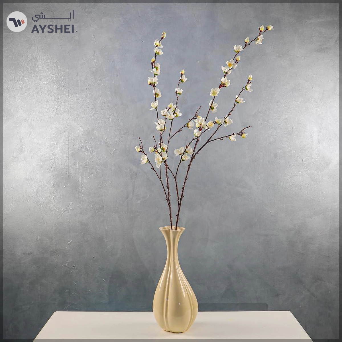 YATAI 2Pcs Artificial Sakura Flower, Lifelike Silk Fake Flowers-1-1