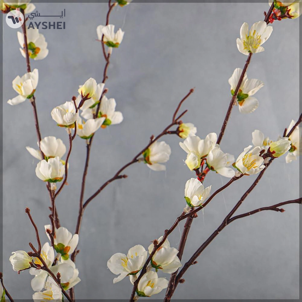 YATAI 2Pcs Artificial Sakura Flower, Lifelike Silk Fake Flowers-2-2