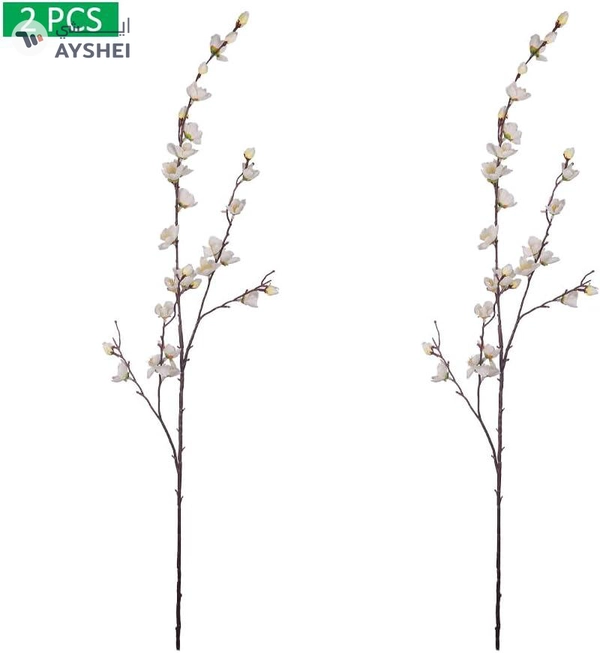 YATAI 2Pcs Artificial Sakura Flower, Lifelike Silk Fake Flowers