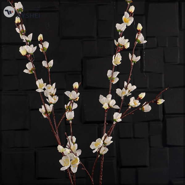 YATAI 2Pcs Artificial Sakura Flower, Lifelike Silk Fake Flowers