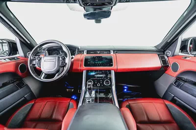 Range Rover Sport V8 Dynamic-GCC-22 Inch Rims-Black Contracting Roof-Red Interior-9